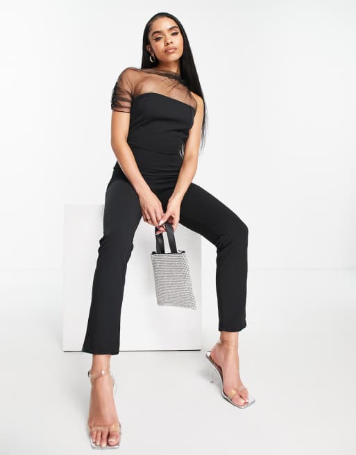 Femme luxe store black jumpsuit