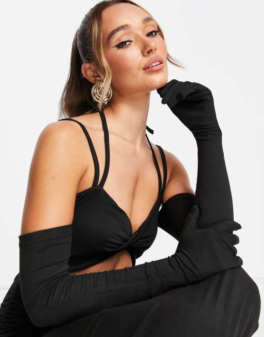 Black on sale dressy gloves