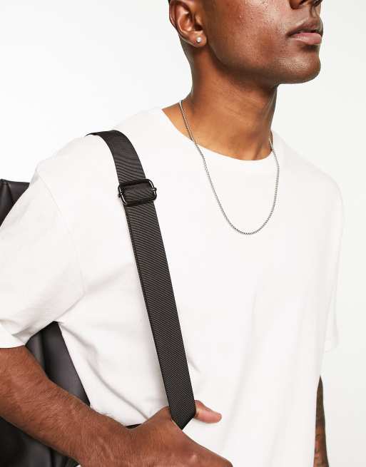 Fenton clip fastening backpack in black | ASOS