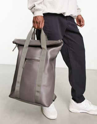 Fenton flap over backpack in slate grey