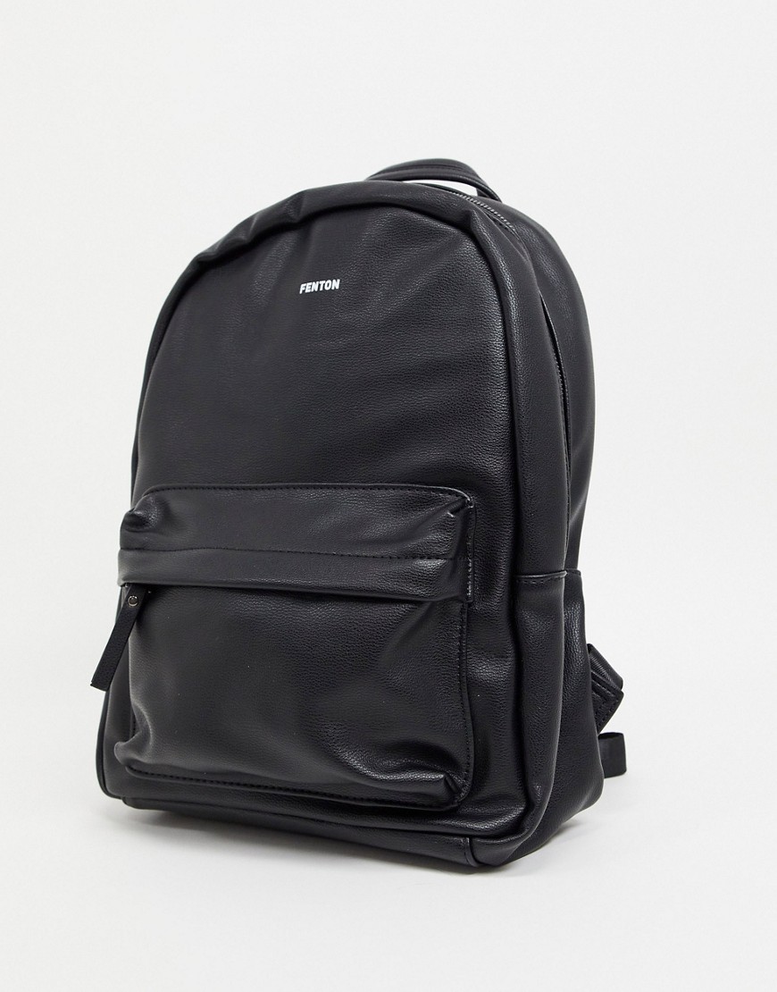 Fenton front pocket backpack in black