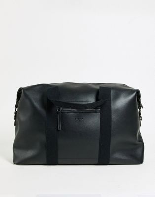 Fenton holdall with strap in black