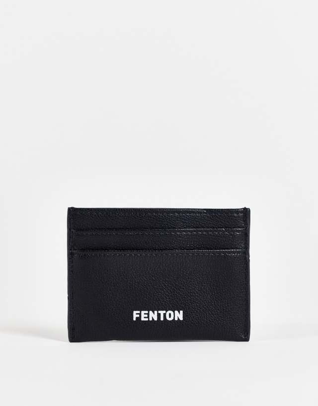 Fenton logo cardholder in black