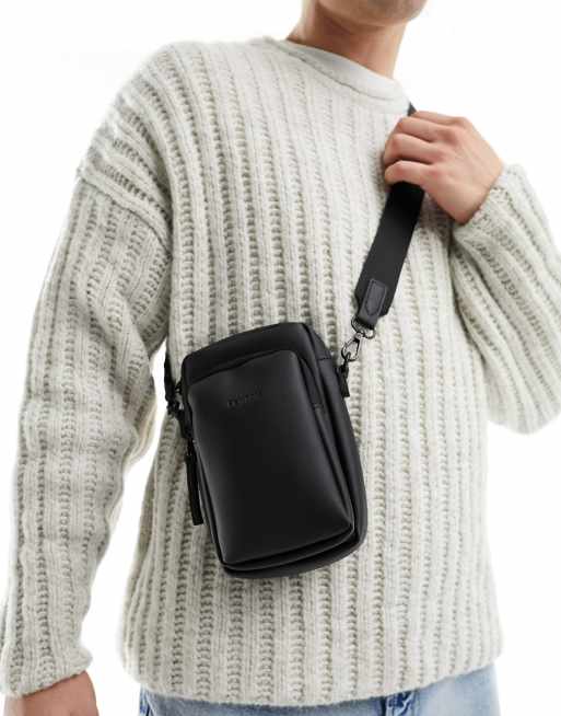 Fenton - Mini crossbody tas in zwart