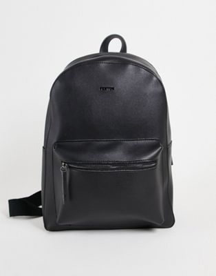 Fenton pocket front backpack in black