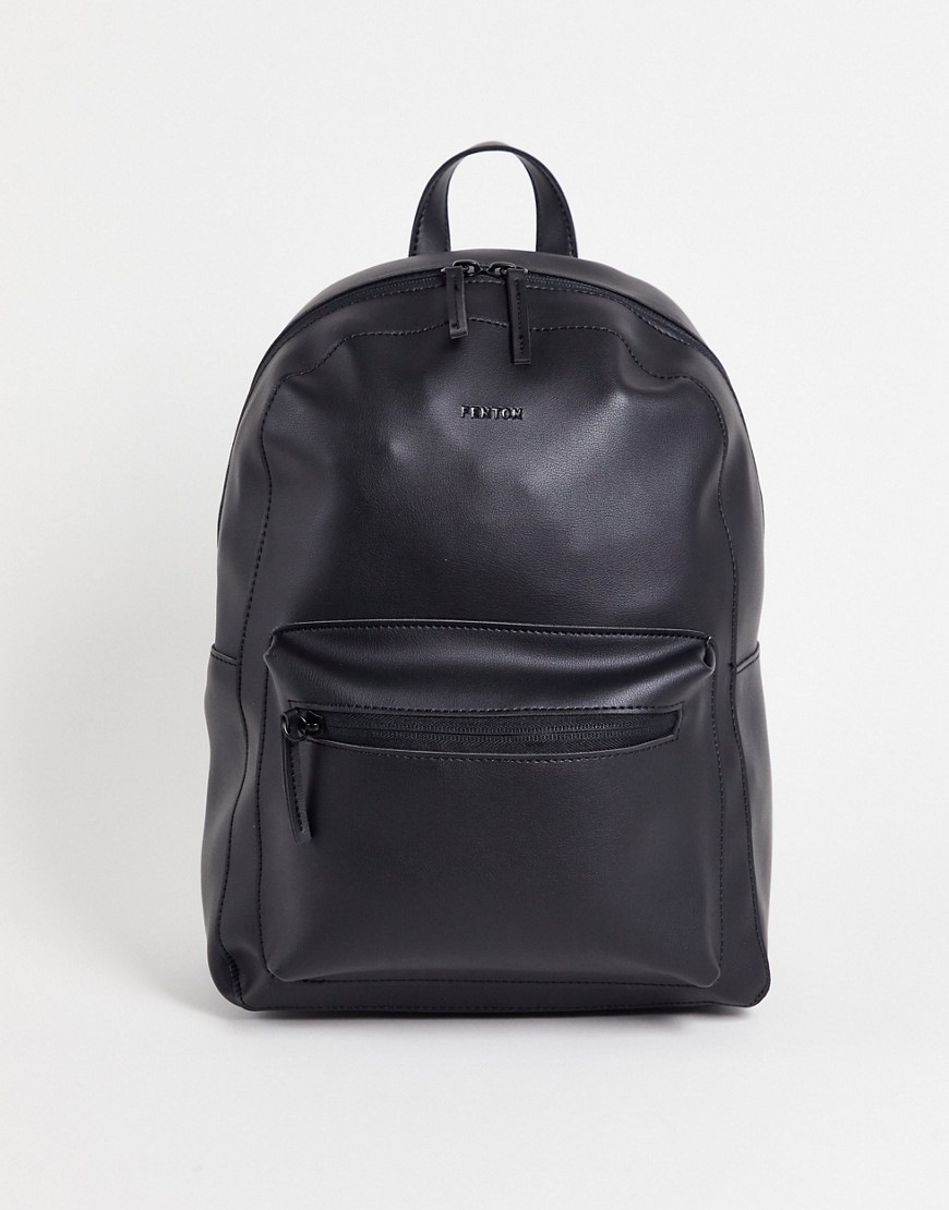 Fenton Pocket Front Backpack In Black