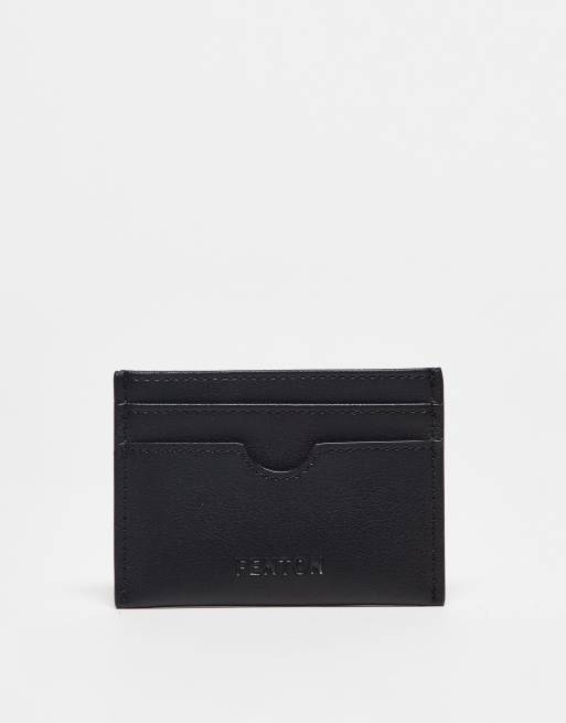 Fenton slim line card holder in black ASOS