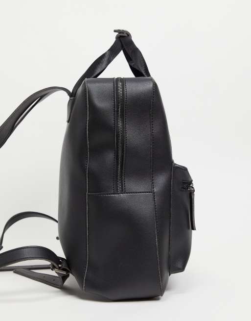 Leather look clearance backpack