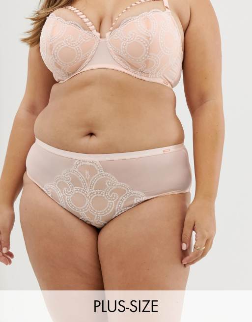 Figleaves Curve Decadence Underwear In Blush Asos