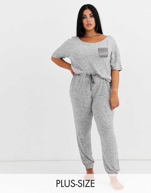 Figleaves Curve lounge pant in grey marl