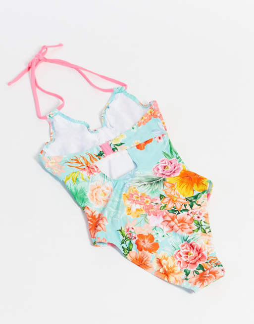 Figleaves - Fuller bust Honolulu badedragt med bøjle i multitropisk print, 2 af 4