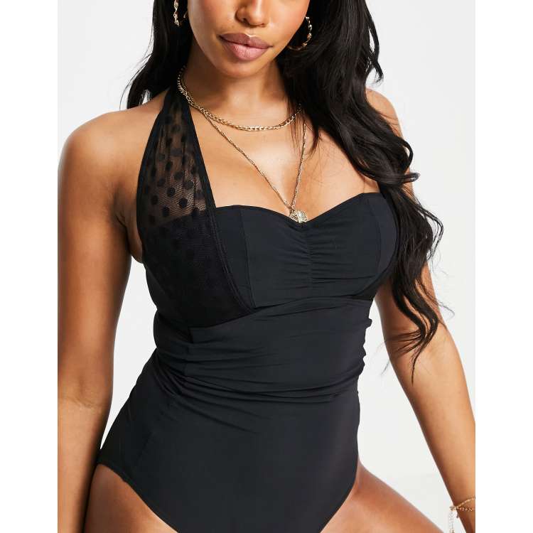 Figleaves icon mesh store shaping swimsuit