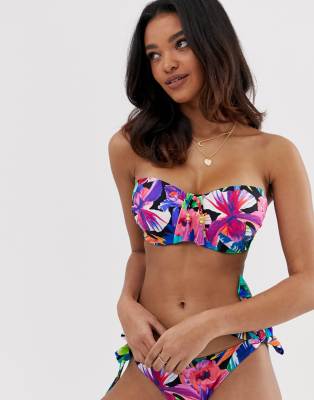 underwired bandeau bikini