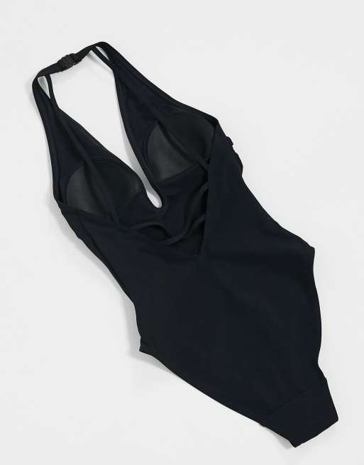 Figleaves - Poitrines généreuses - Adelaide - Maillot 1 pièce avec bretelles dans le dos - Noir, 2 de 4
