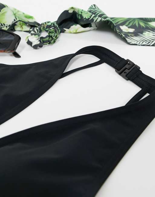 Figleaves - Poitrines généreuses - Adelaide - Maillot 1 pièce avec bretelles dans le dos - Noir, 3 de 4