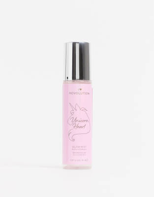 фото Фиксирующий спрей с эффектом сияния i heart revolution - unicorn heart glow mist-бесцветный