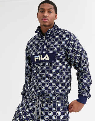 fila tracksuit blue