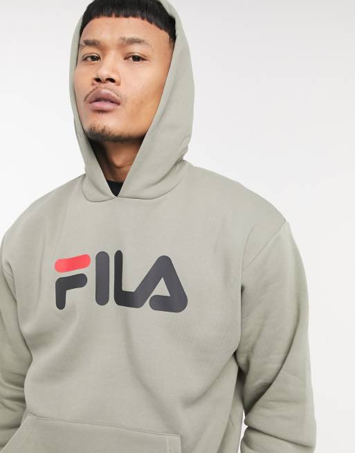 Fila alexo logo hoodie in beige