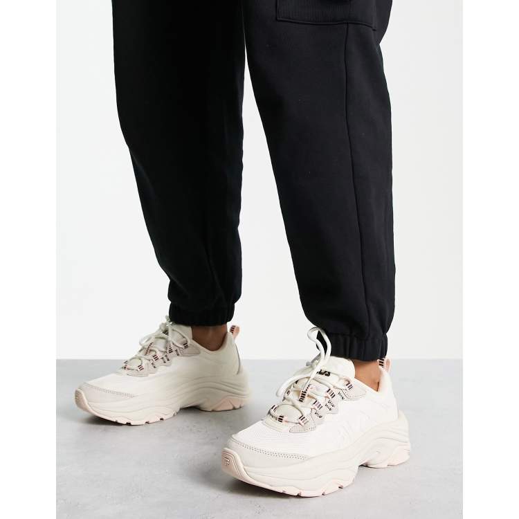 Fila Alpha Ray Linear sneakers in cream and brown ASOS