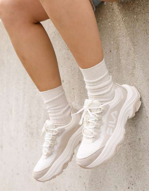 White trainers womens outlet fila