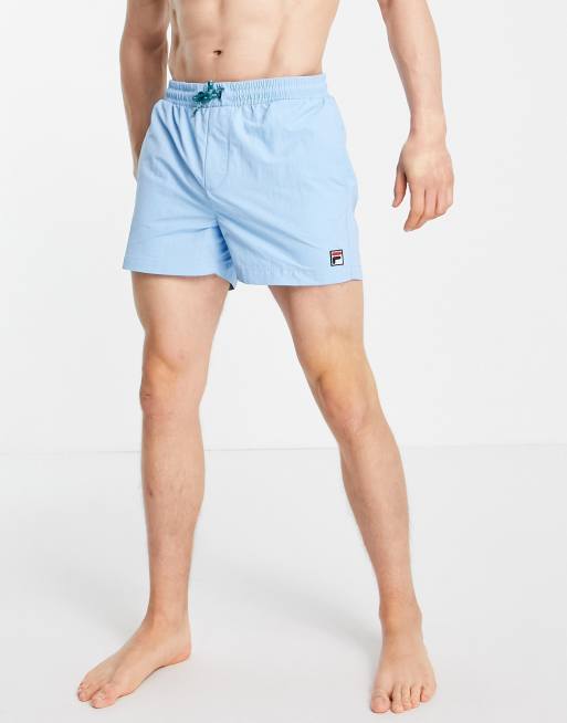 Fila – Artoni – Badeshorts mit Box-Logo in Blau, 2 von 4
