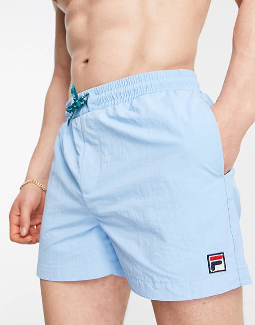 Fila Artoni box logo swim shorts in blue