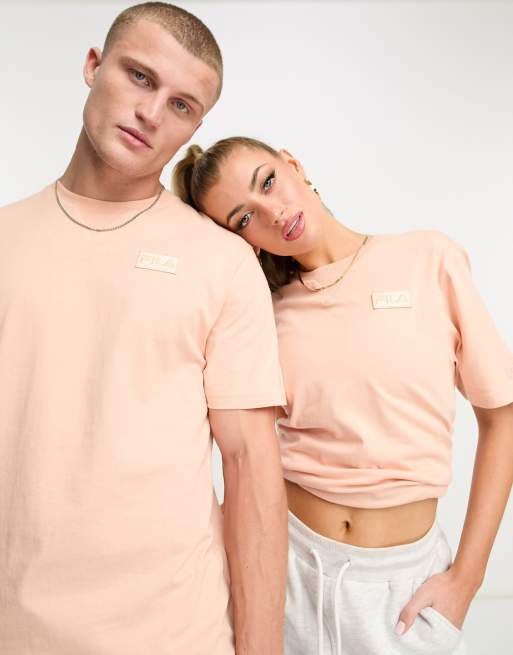 Fila – Benjamin – Aprikosgul klassisk t-shirt i unisex-modell