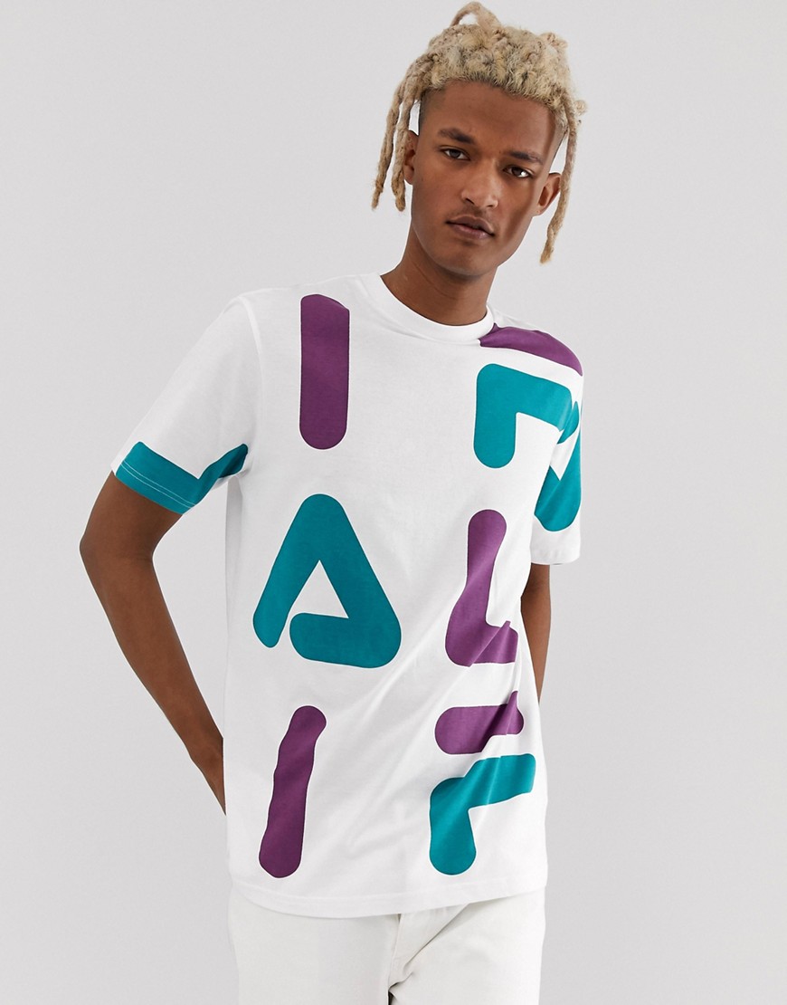 Fila - Bennet - T-shirt met logoprint in wit