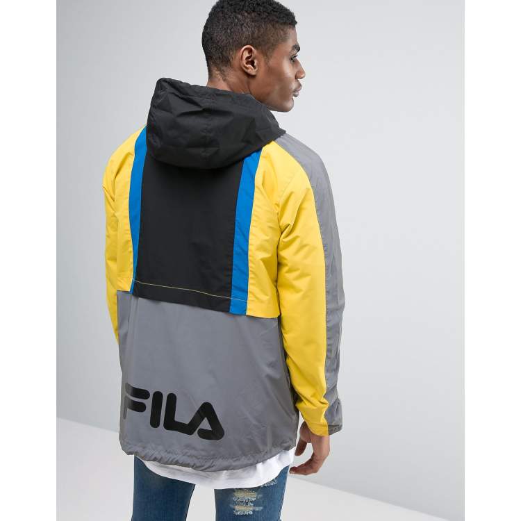 Fila blue clearance and yellow jacket