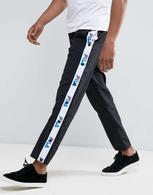 Fila Black Joggers With Logo Taping Exclusive To ASOS | ASOS