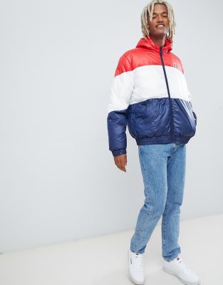 fila red puffer jacket