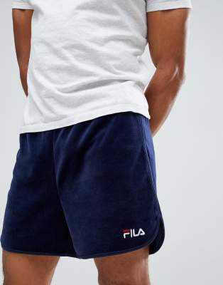 fila velour shorts