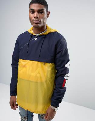 black and yellow fila jacket