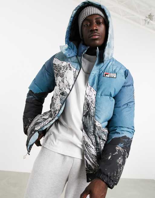 Fila blanc puffer jacket in white