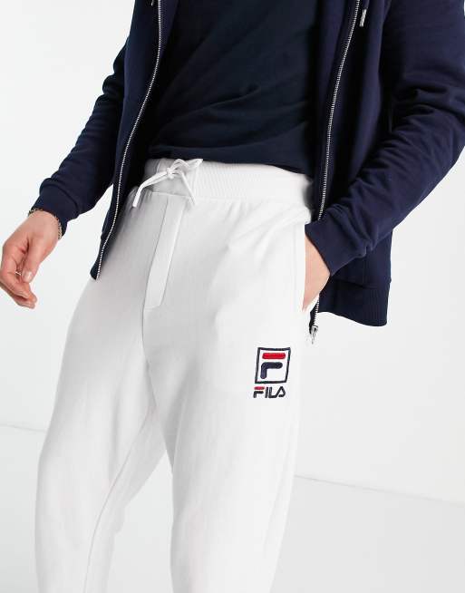 White fila shop sweatpants