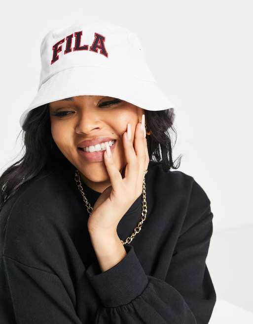 Fila bucket best sale hat white