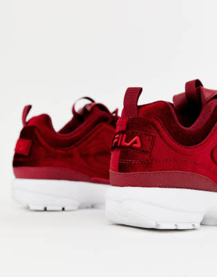 red velvet fila shoes