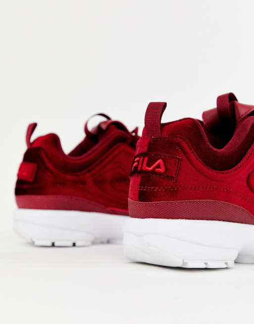 Fila Disruptor II Premium Black / White / Fila Red Trainers –