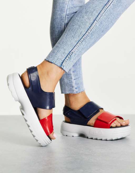 Melissa x fila store sandals