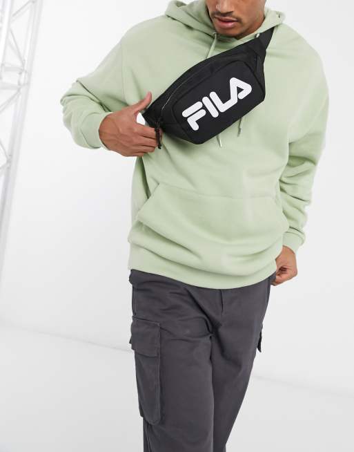 Fila Coel large logo fanny pack in black