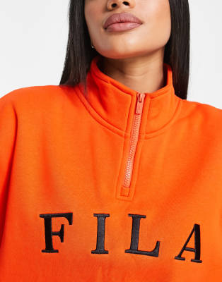 orange fila sweatshirt