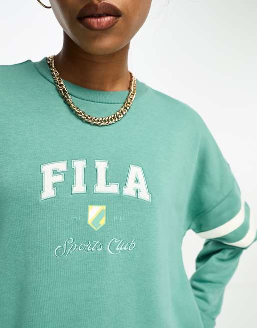 Mint green best sale fila shirt