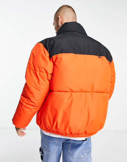 Fila orange 2025 puffer jacket