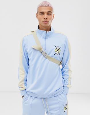 blue nike tracksuit
