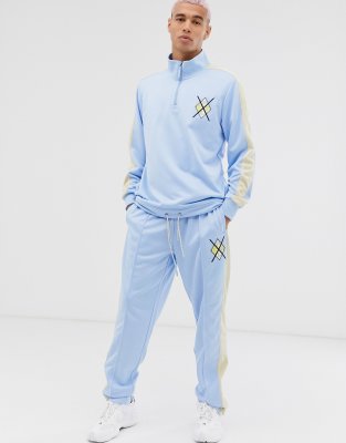 powder blue adidas tracksuit