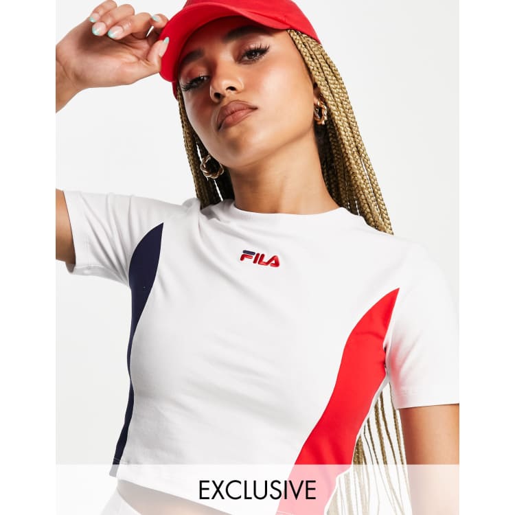 Fila crop top red white blue new arrivals