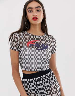 black and white checkered co ord