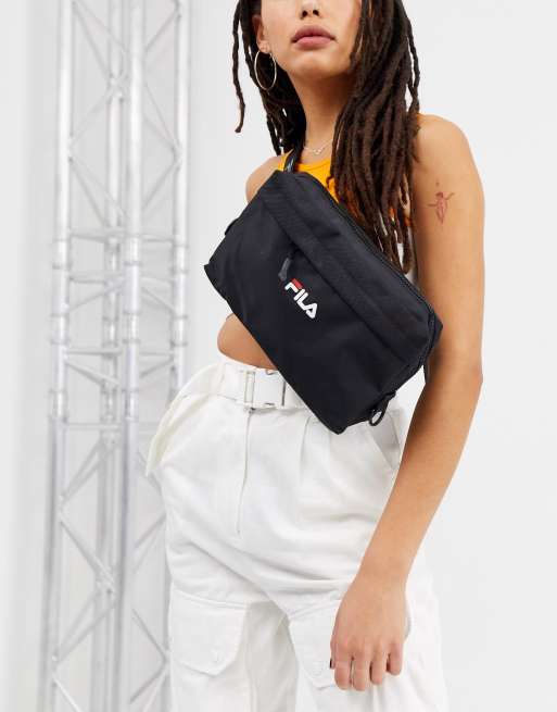 Fila Crossbodytas met logo in zwart ASOS