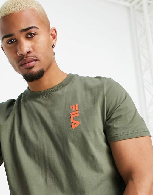 Olive green shop fila shirt