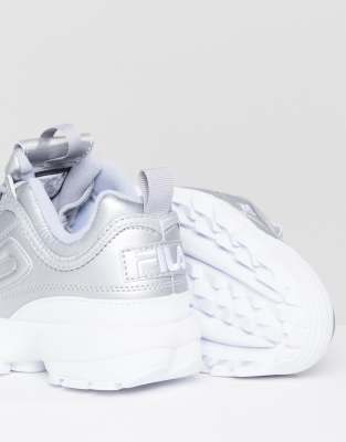 fila disruptor gris argenté